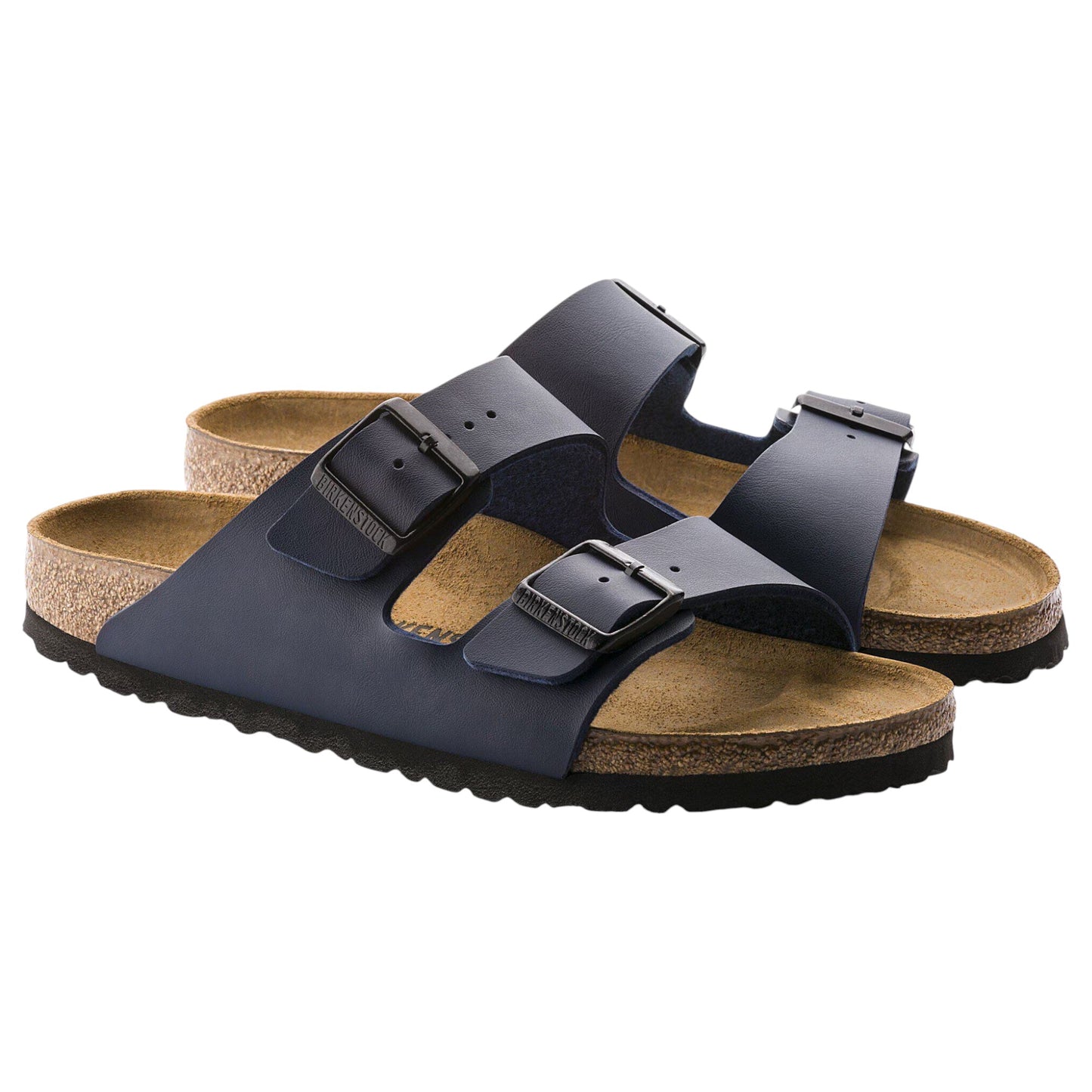 Womens Birkenstock Arizona Birko-Flor Sandals Blue