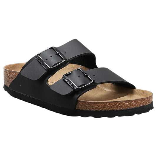 Unisex Adults Birkenstock Arizona Birko-Flor Narrow Sandals Black