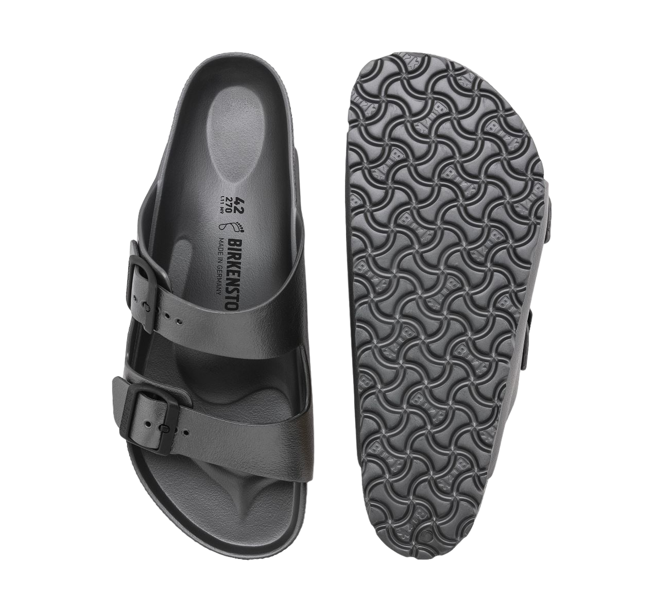 Unisex Adults Birkenstock Arizona EVA Narrow Narrow Sandals Anthracite
