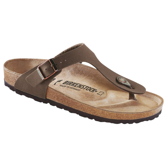 Unisex Adults Birkenstock Gizeh Birko-Flor Birkibuc Sandals Mocha