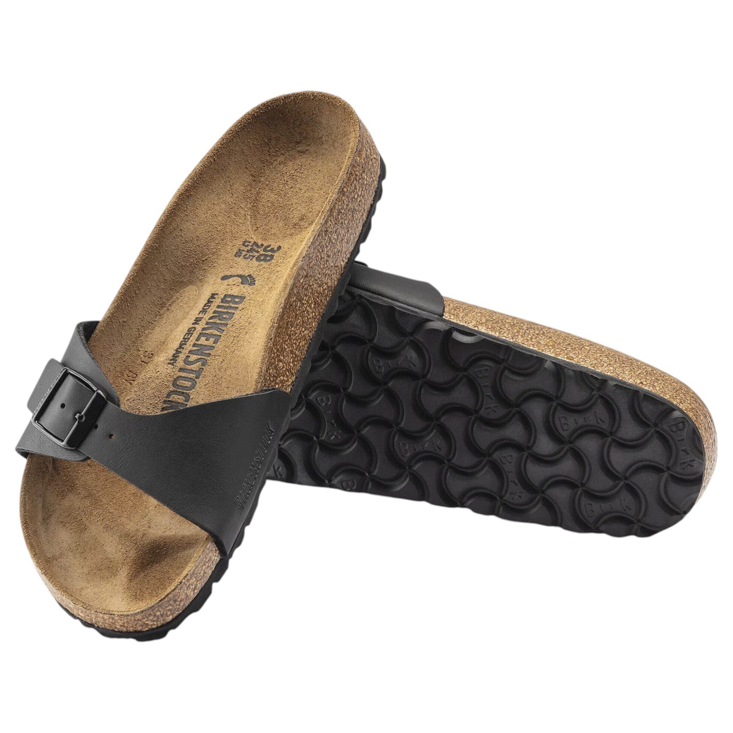 Womens Birkenstock Arizona SFB Birko-Flor Sandals Black