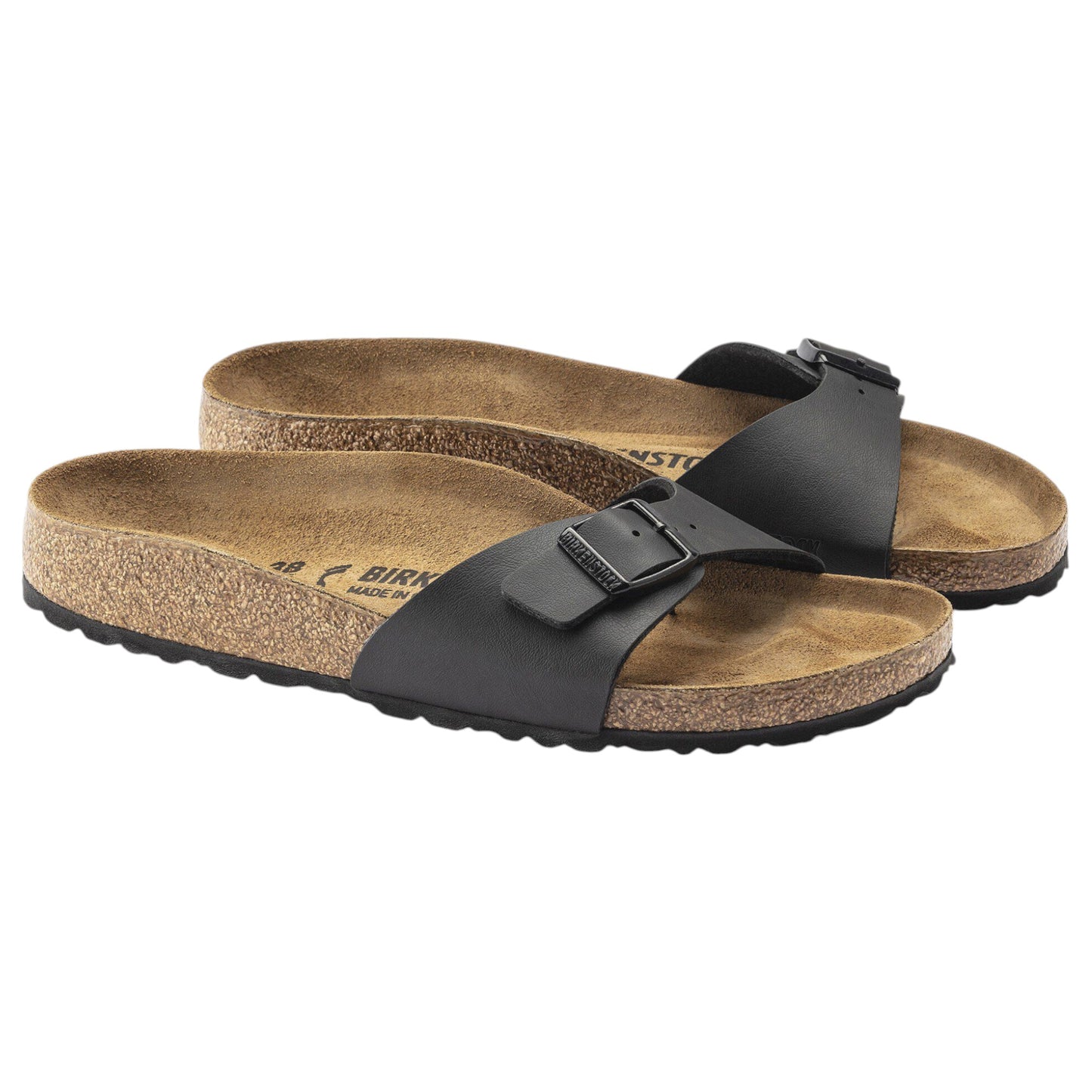 Womens Birkenstock Arizona SFB Birko-Flor Sandals Black
