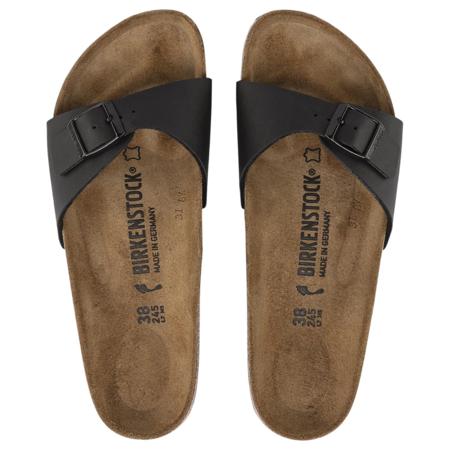 Womens Birkenstock Arizona SFB Birko-Flor Sandals Black