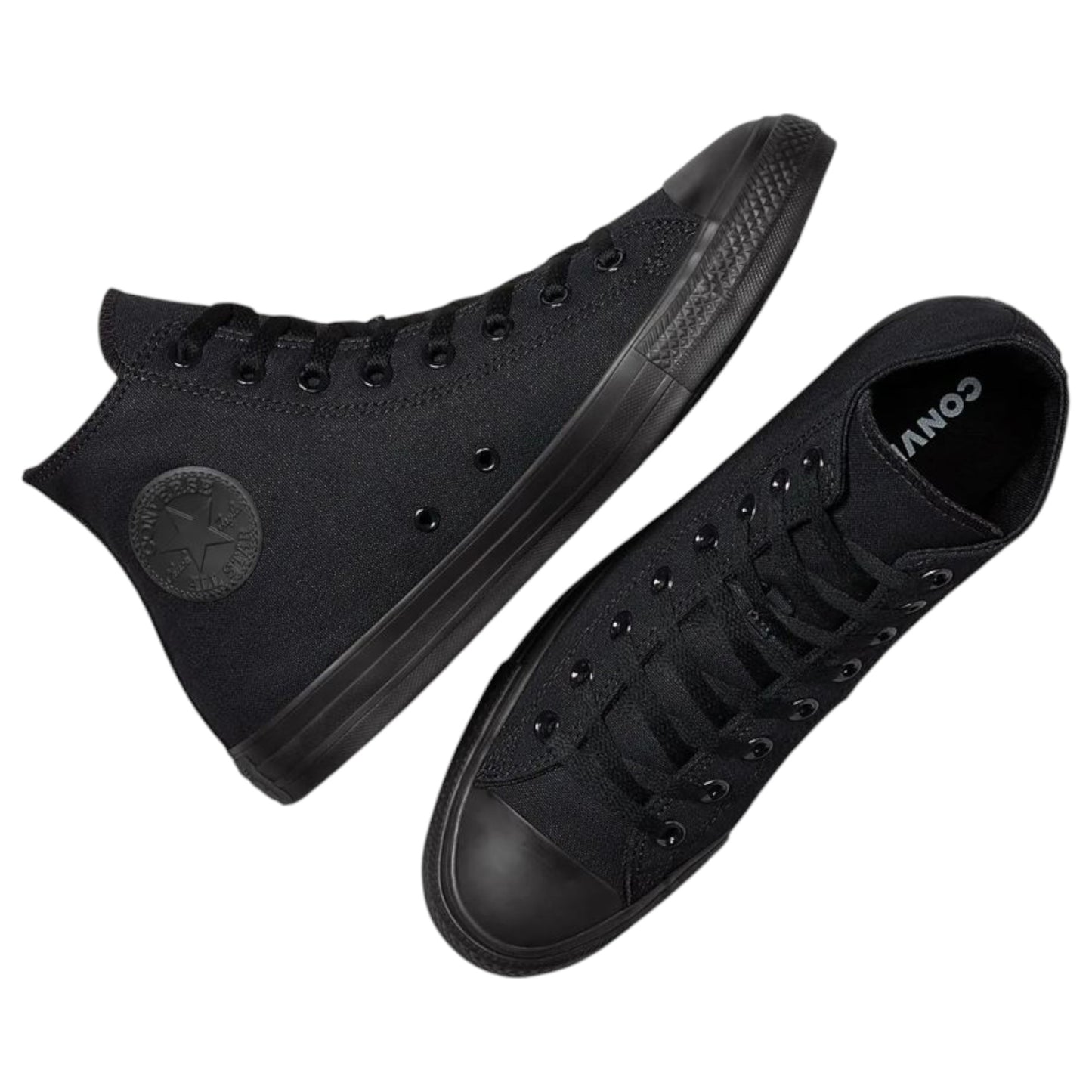 Unisex Adults Converse Chuck Taylor All Star High Top Shoes Black Monochrome