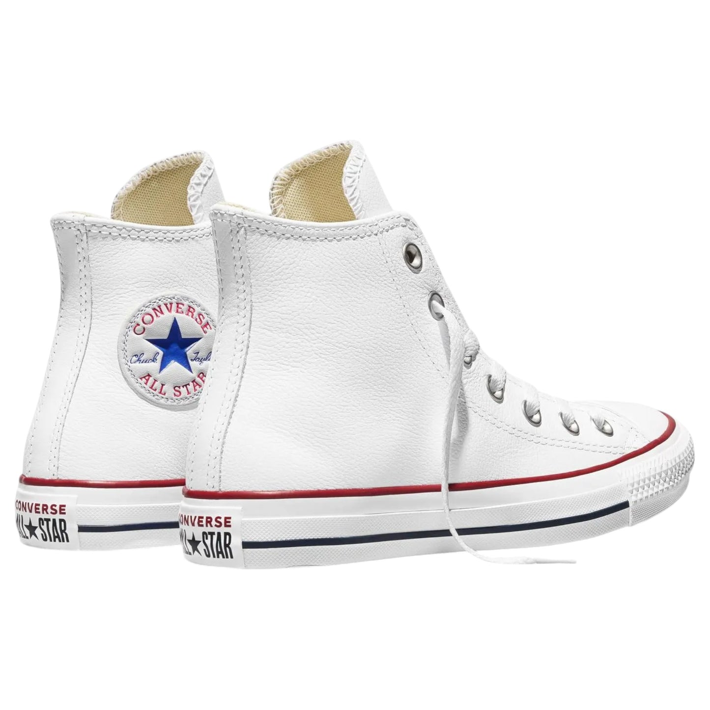 Unisex Adults Converse Chuck Taylor All Star Leather High Top Shoes White