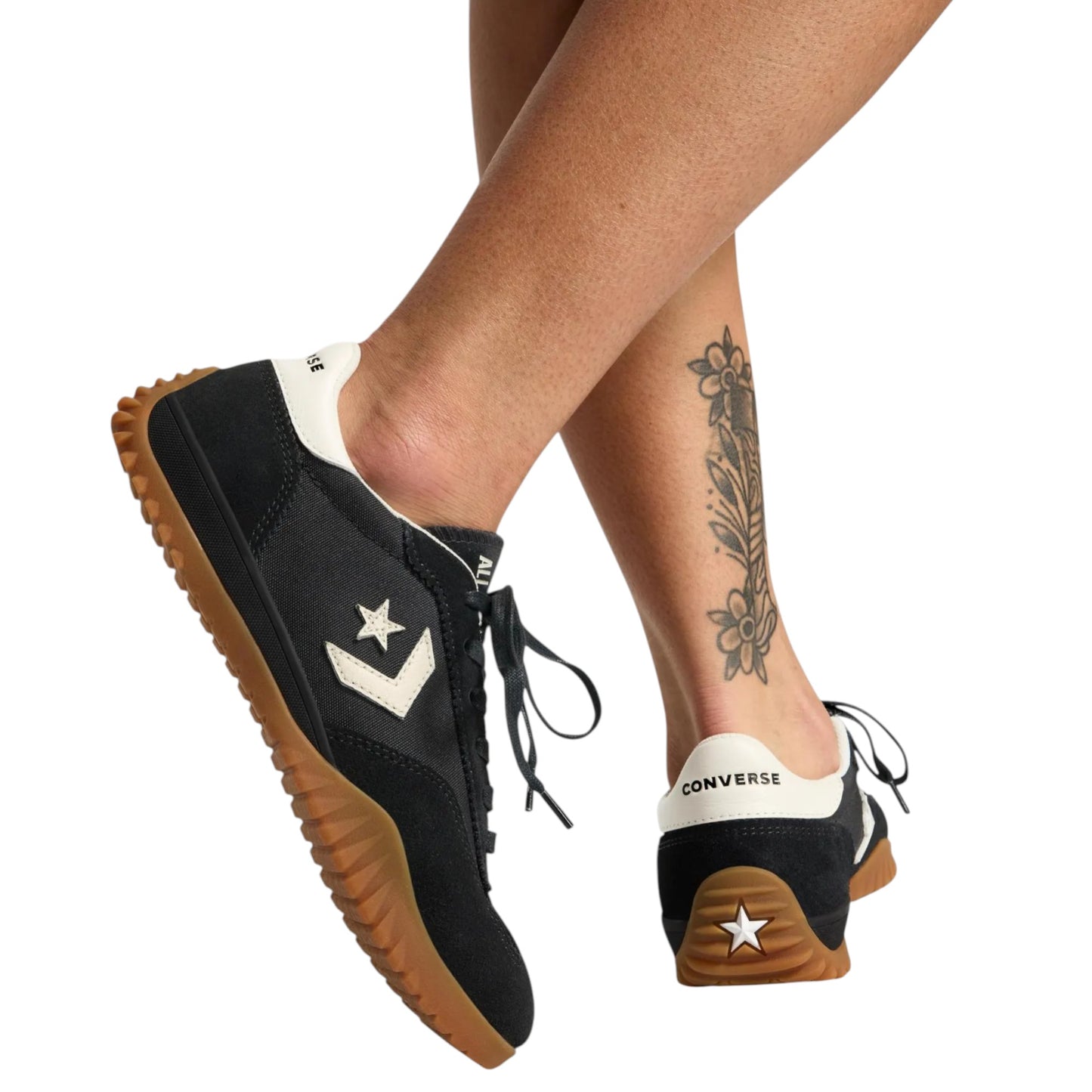 Unisex Adults Converse Run Star Trainer Low Top Shoes Black/Egret/Honey