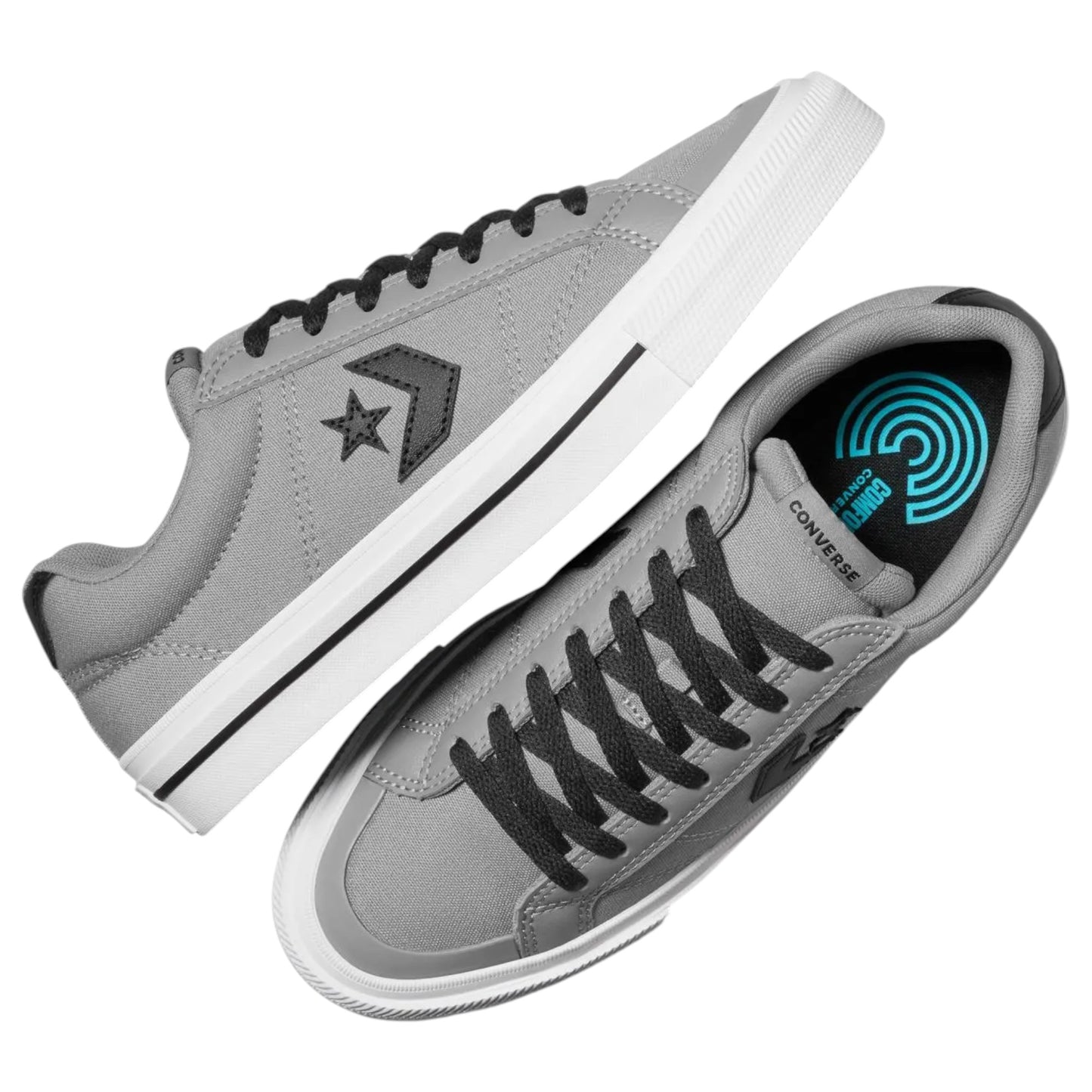 Unisex Adults Converse Sport Casual Low Top High Top Shoes Grey