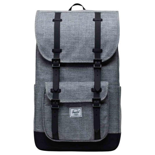 Unisex Adults Herschel Little America 30L Backpack Raven Crosshatch