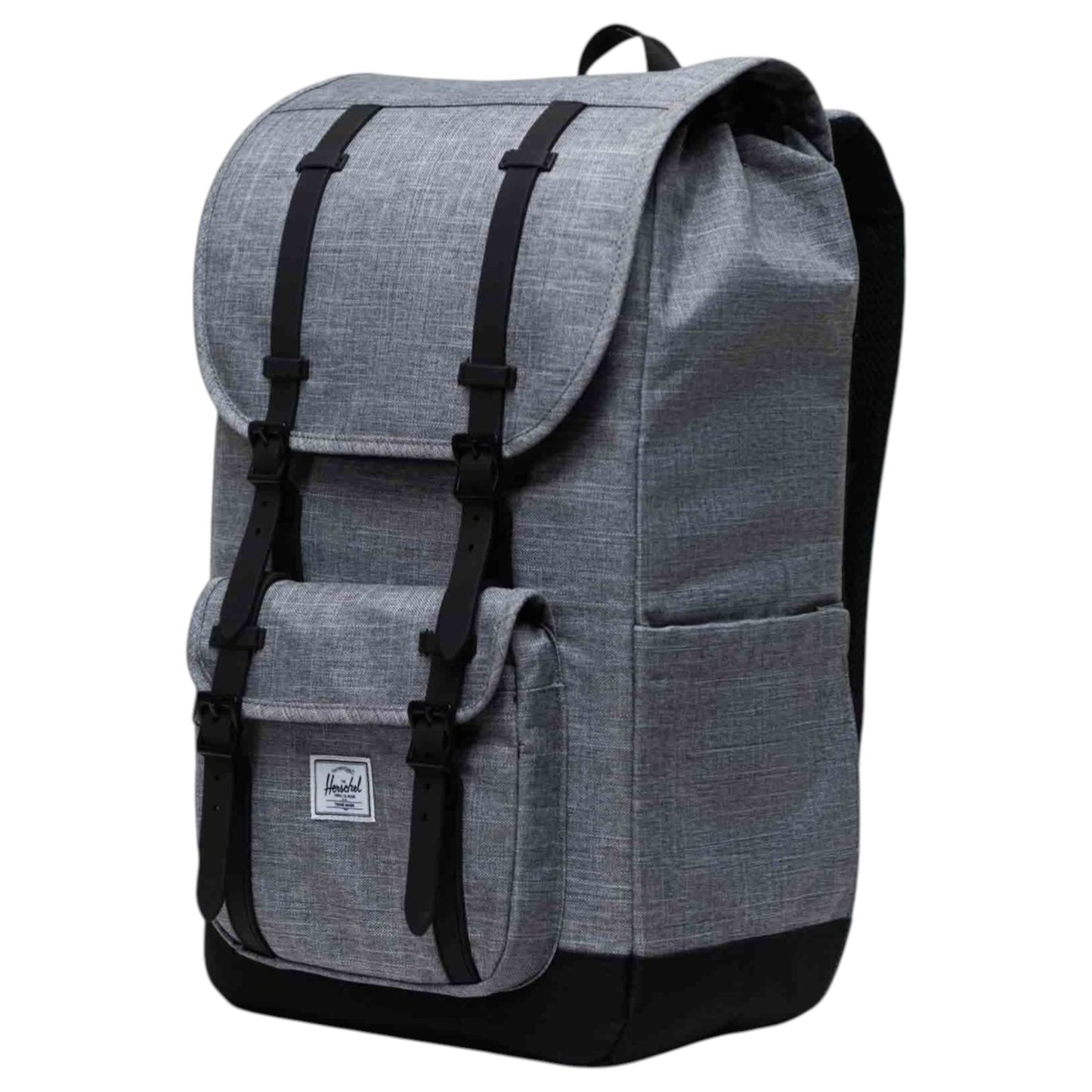 Unisex Adults Herschel Little America 30L Backpack Raven Crosshatch