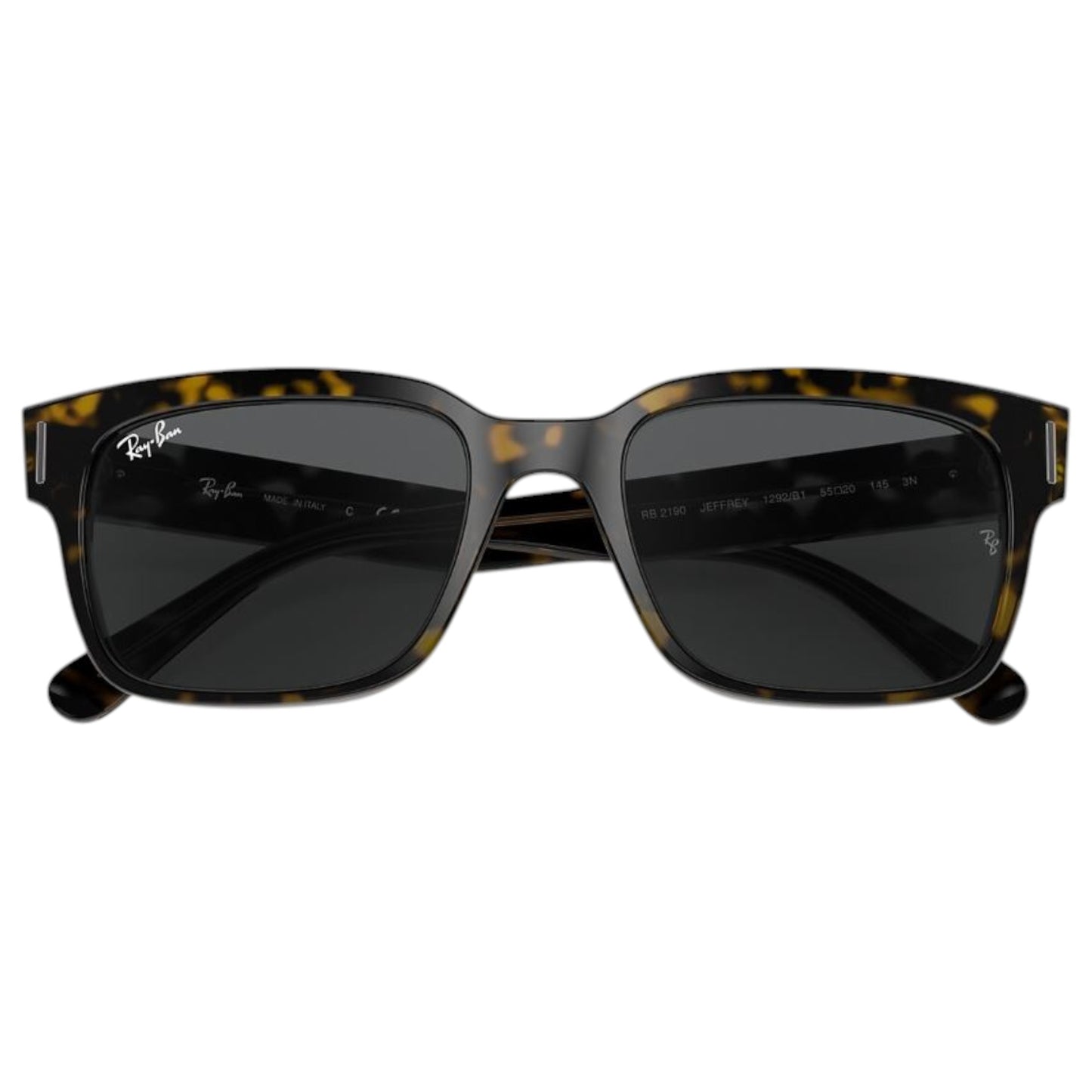 Unisex Adults Ray-Ban Jeffery RB2190 Sunglasses Havana Transparent Brown