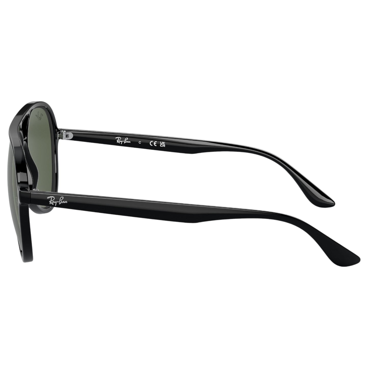 Unisex Adults Ray-Ban RB4376 Sunglasses Polished Black/ Dark Green