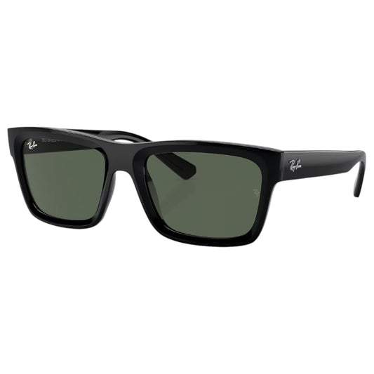Unisex Adults Ray-Ban Warren RB4396 Sunglasses Polished Black/ Dark Green