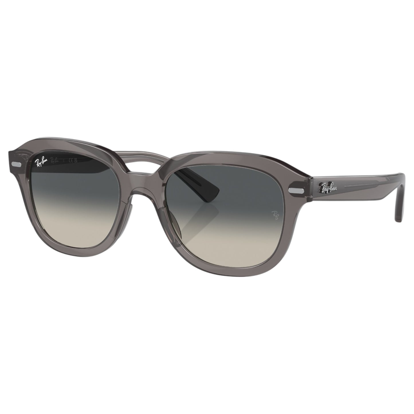 Unisex Adults Ray-Ban Erik RB4398 Sunglasses Polished Opal Dark Grey