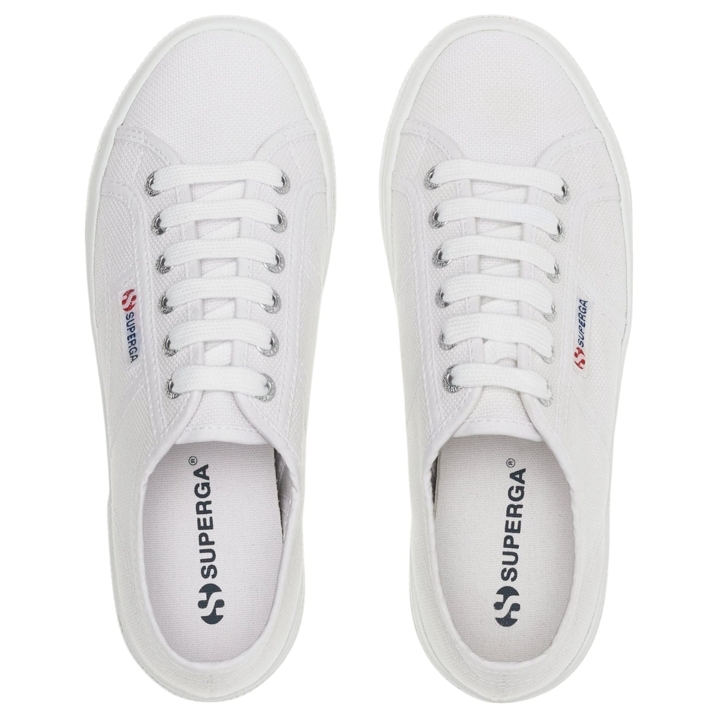 Unisex Adults Superga 2740 Platform Shoes White