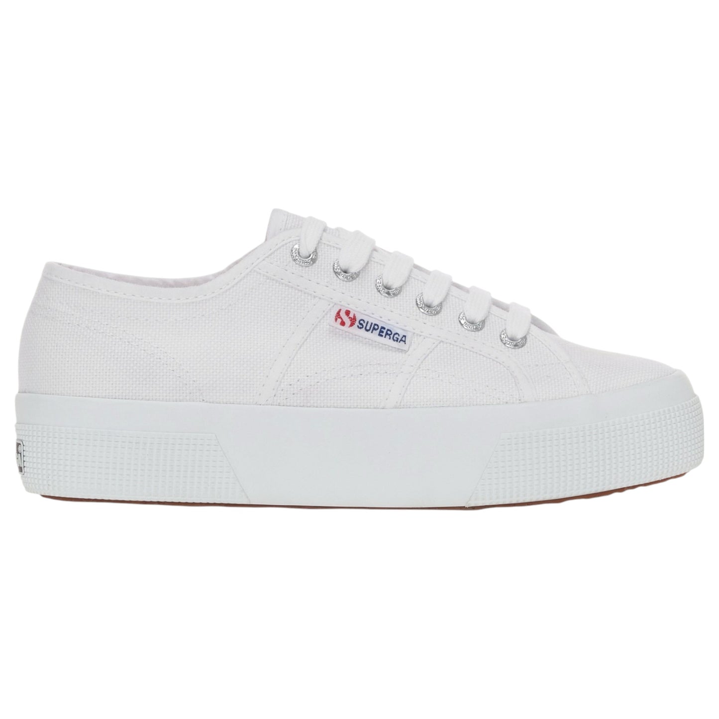 Unisex Adults Superga 2740 Platform Shoes White