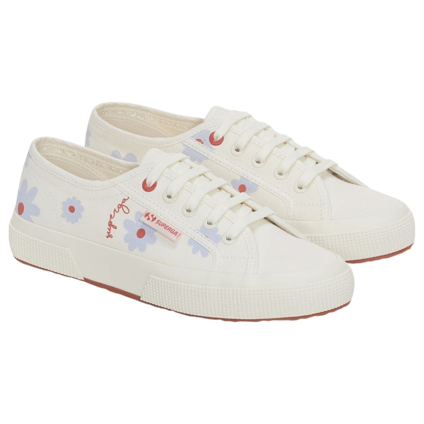 Unisex Adults Superga 2750 Daisies Shoes White