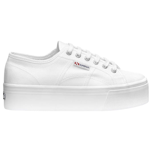 Unisex Adults Superga 2790 Platform Shoes White