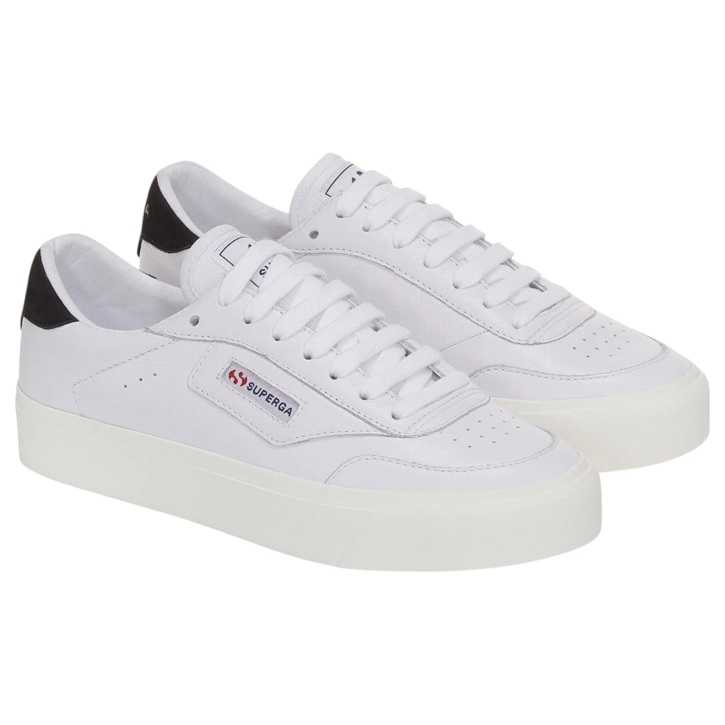 Unisex Adults Superga 2750 Cotu Classic Shoes White/Black