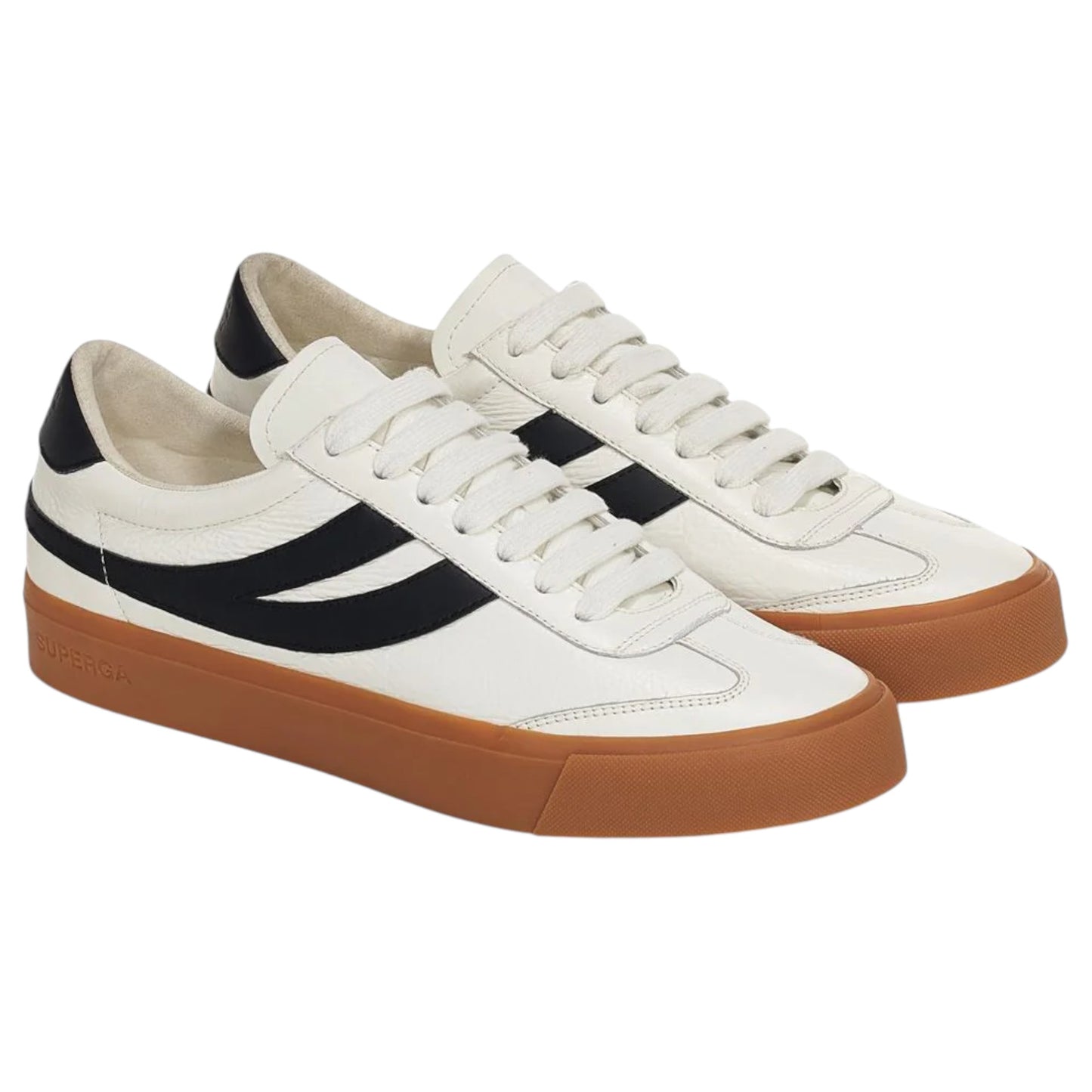 Unisex Adults Superga 2750 Cotu Classic Shoes White/Black