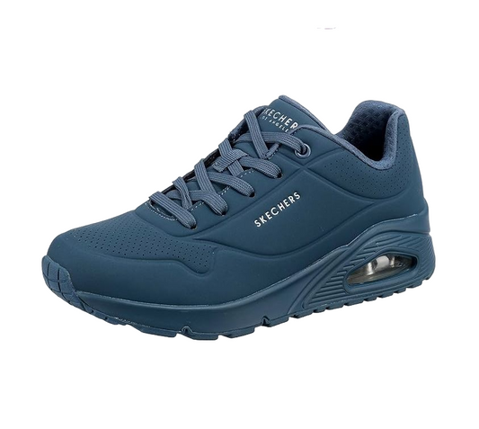 Mens Skechers Uno - Stand On Air Shoes Blue