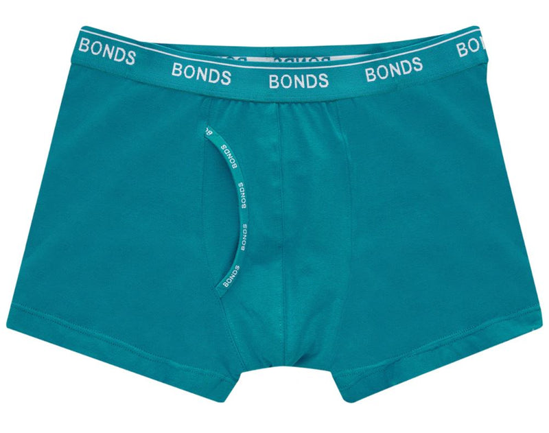 12 X Bonds Boys Kids Underwear Trunks Boxer Teal Pack
