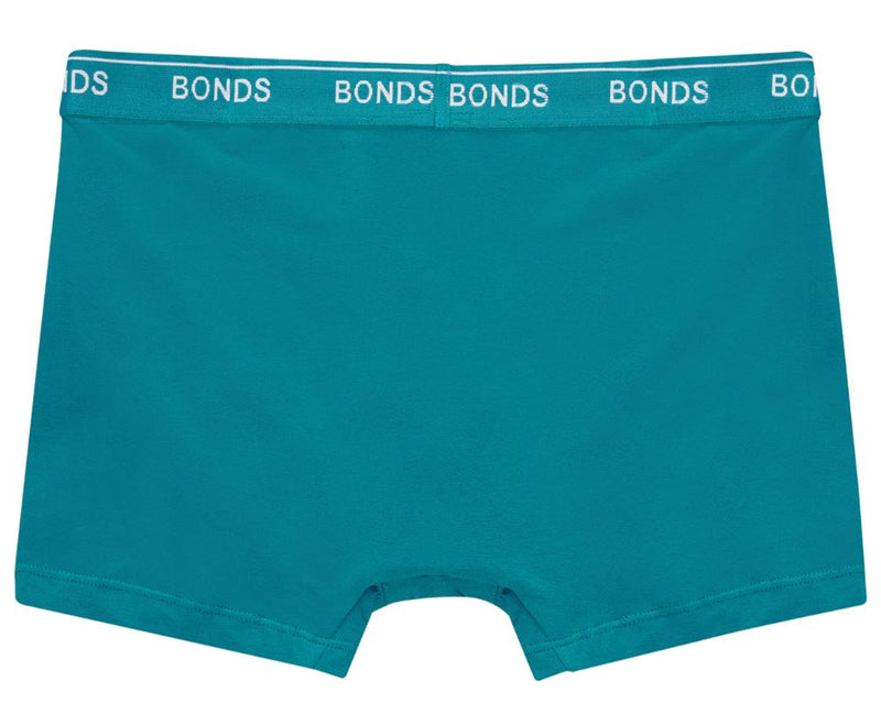 10 x Bonds Boys Kids Underwear Trunks Boxer Teal Pack