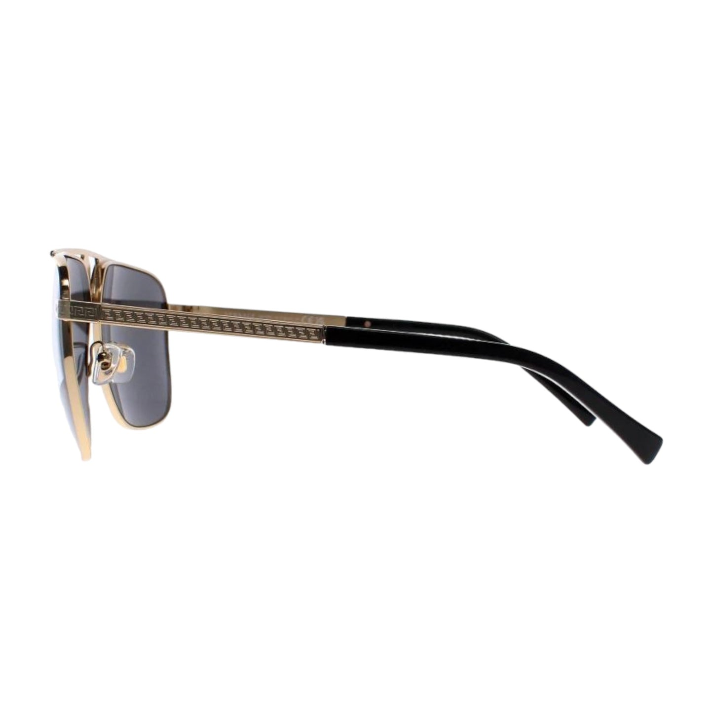 Mens Versace VE2238 Sunglasses Gold Matte Black/Dark Grey