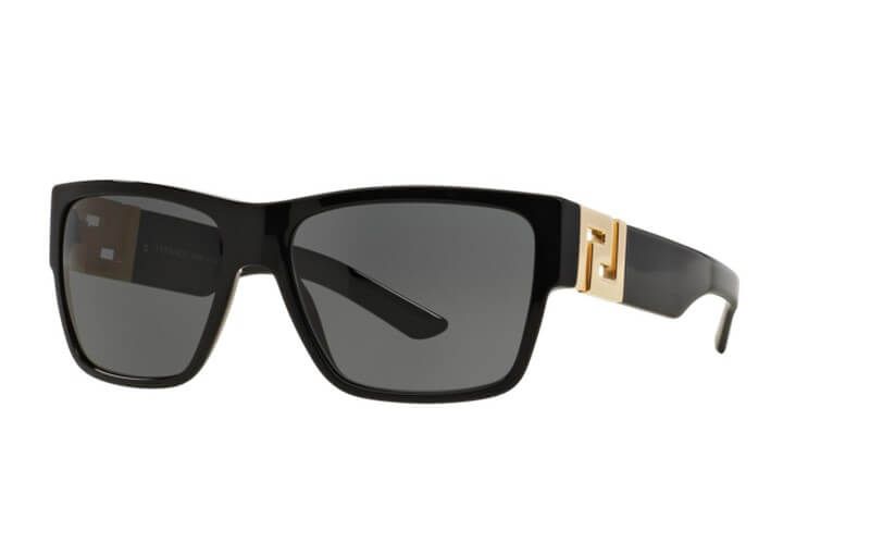 Mens Versace Sunglasses Ve4296 Black/Dark Grey Sunnies