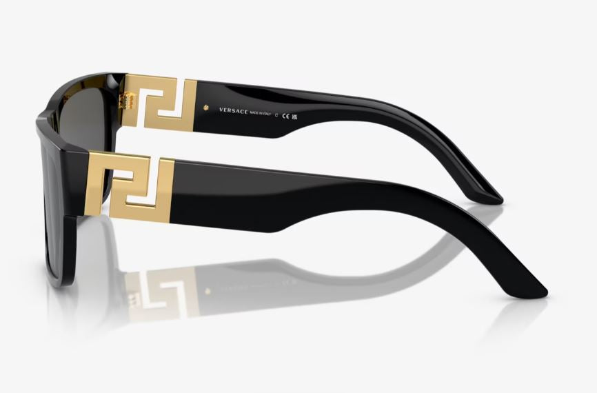 Mens Versace VE4296 Sunglasses Black/ Dark Grey