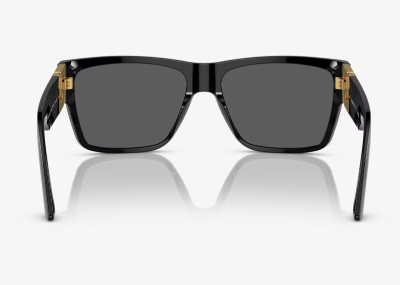 Mens Versace VE4296 Sunglasses Black/ Dark Grey