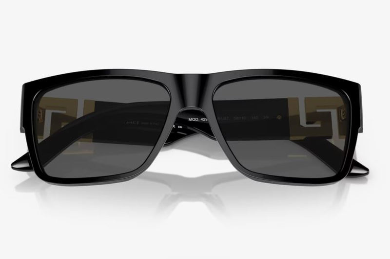 Mens Versace Sunglasses Ve4296 Black/Dark Grey Sunnies