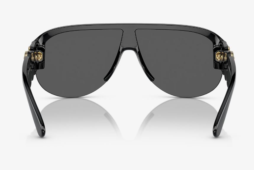 Mens Versace VE4391 Sunglasses Black/Dark Grey