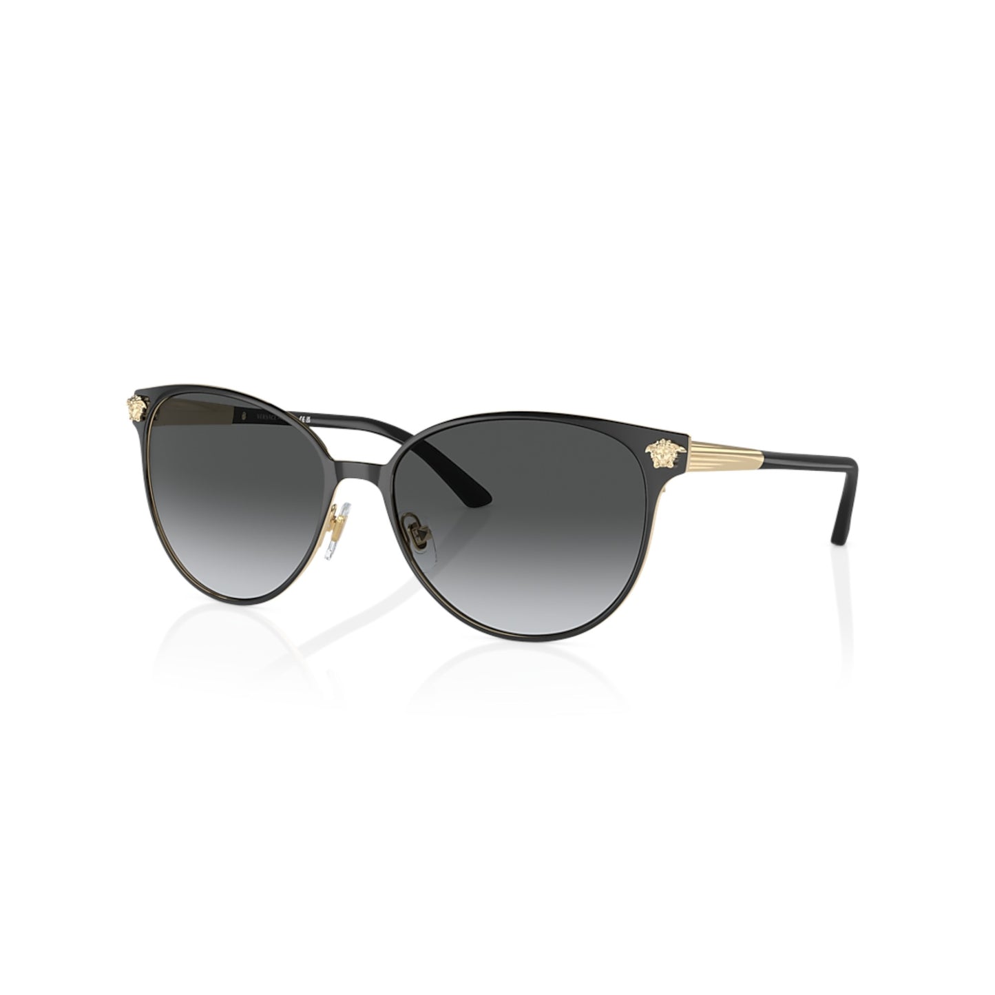 Women Versace Ve2168 1377T3 Black Phantos Grey Gradient Sunglasses