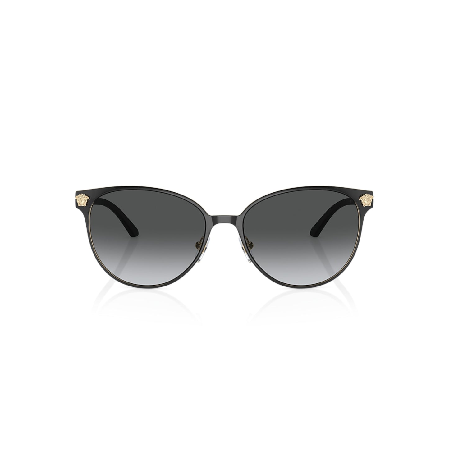 Women Versace Ve2168 1377T3 Black Phantos Grey Gradient Sunglasses