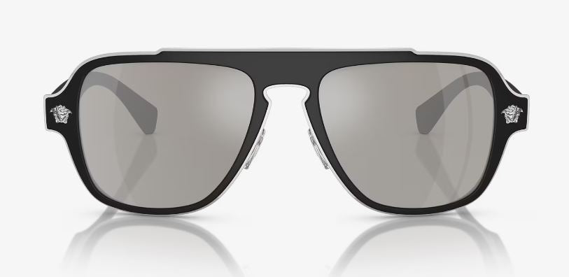 Mens Versace VE2199 Sunglasses Matt Black/ Light Grey