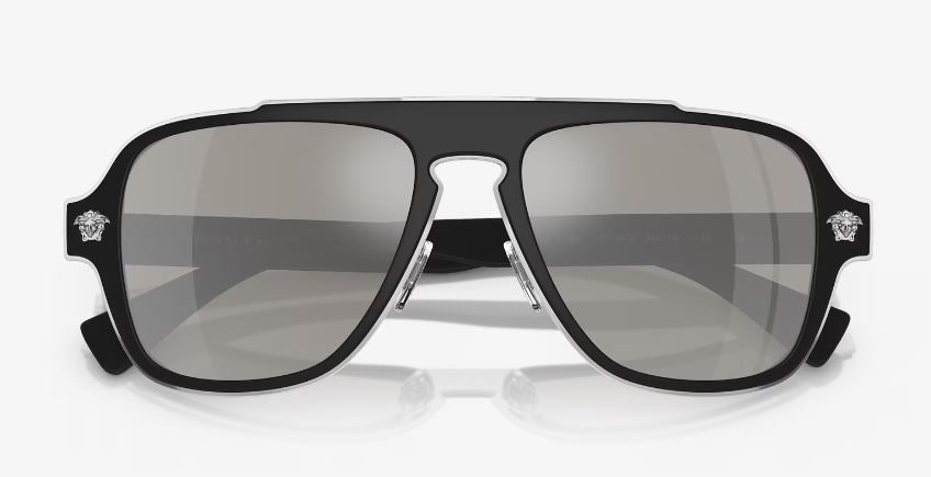 Mens Versace VE2199 Sunglasses Matt Black/ Light Grey