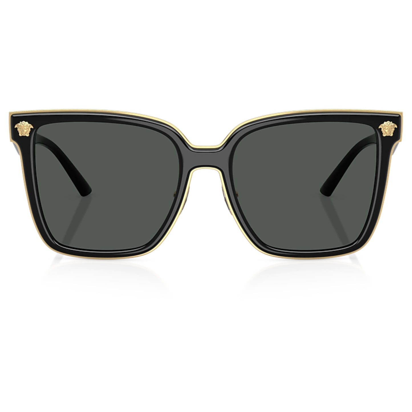 Women Versace Ve2278d Gb1/87 Black Butterfly Dark Grey Sunglasses