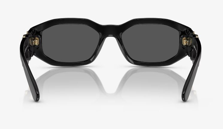 Womens Versace VE4361 Sunglasses Black/ Dark Grey
