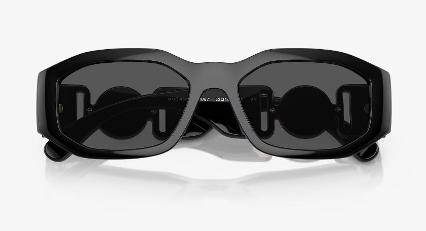 Womens Versace VE4361 Sunglasses Black/ Dark Grey