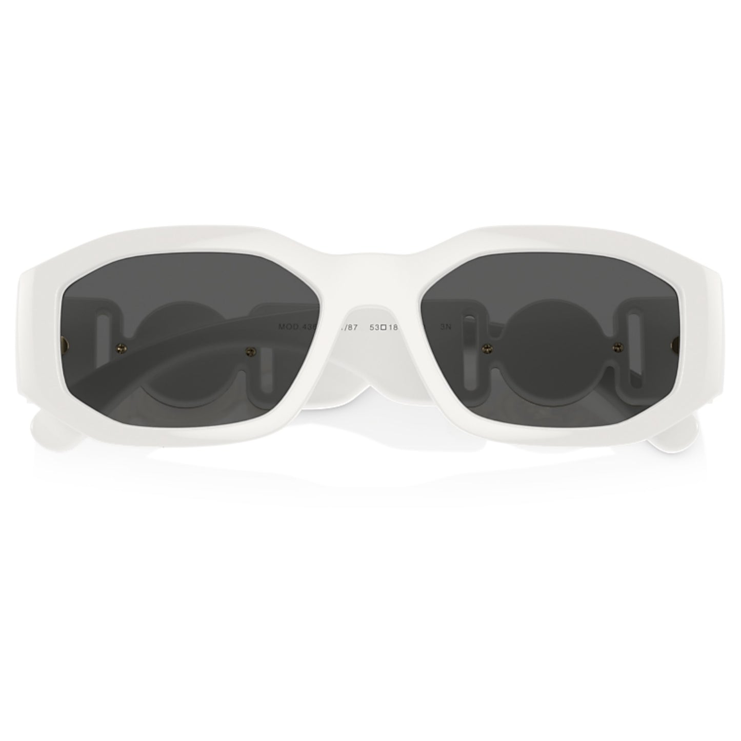 Unisex Versace Ve4361 401/87 Black Irregular Dark Grey Sunglasses