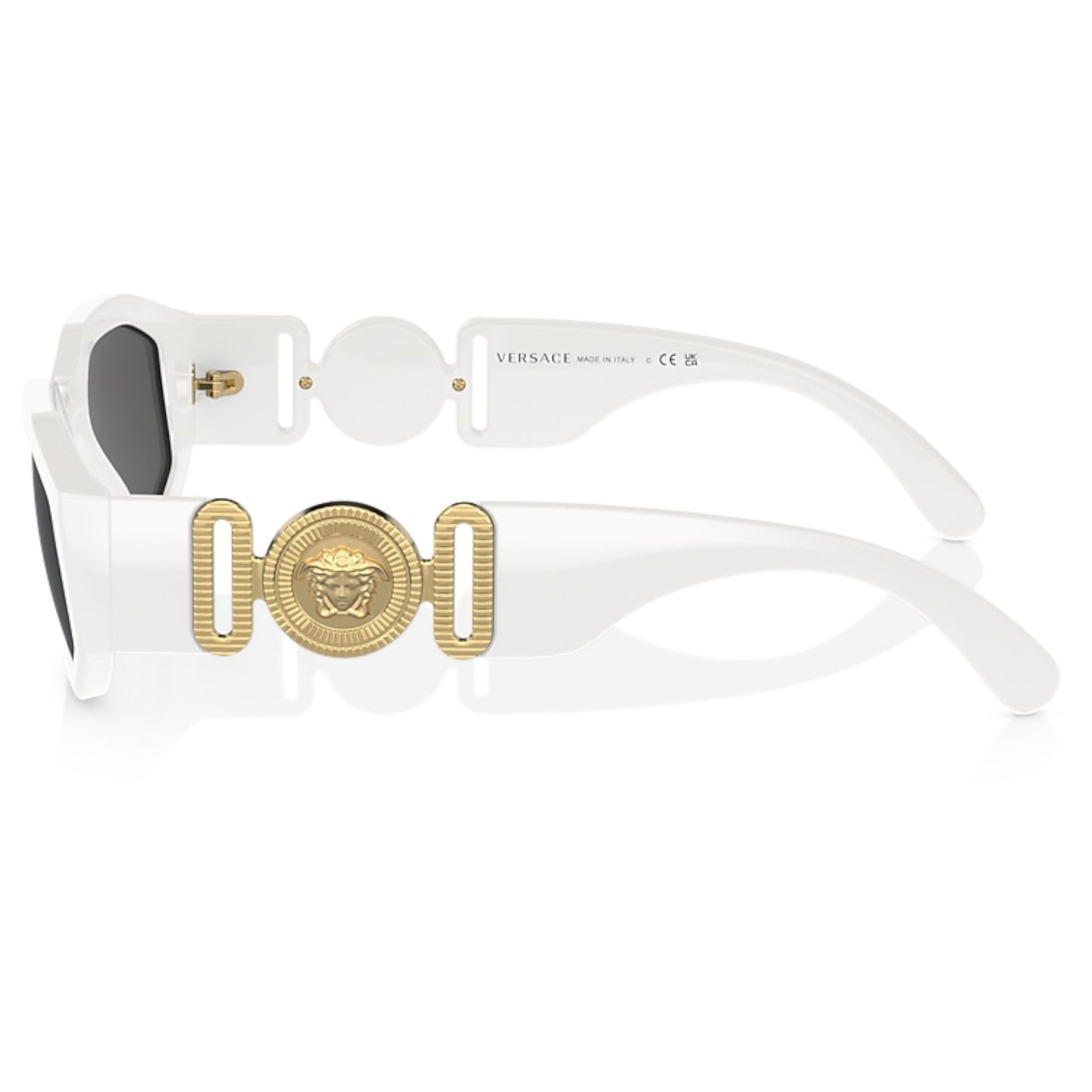 Unisex Versace Ve4361 401/87 Black Irregular Dark Grey Sunglasses