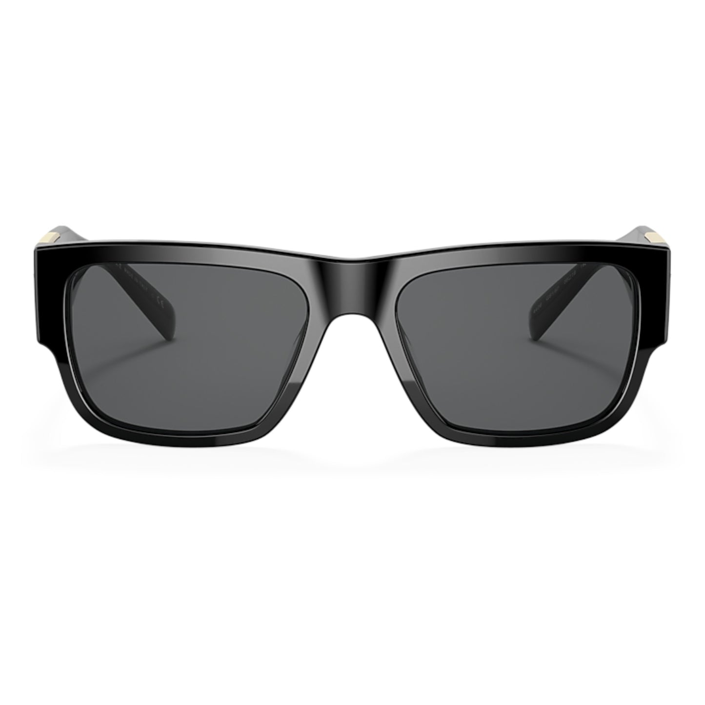 Unisex Versace Ve4406 Gb1/87 Black Rectangle Dark Grey Sunglasses