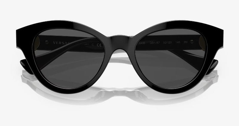 Womens Versace Sunglasses Ve4435 Black/ Dark Grey Sunnies