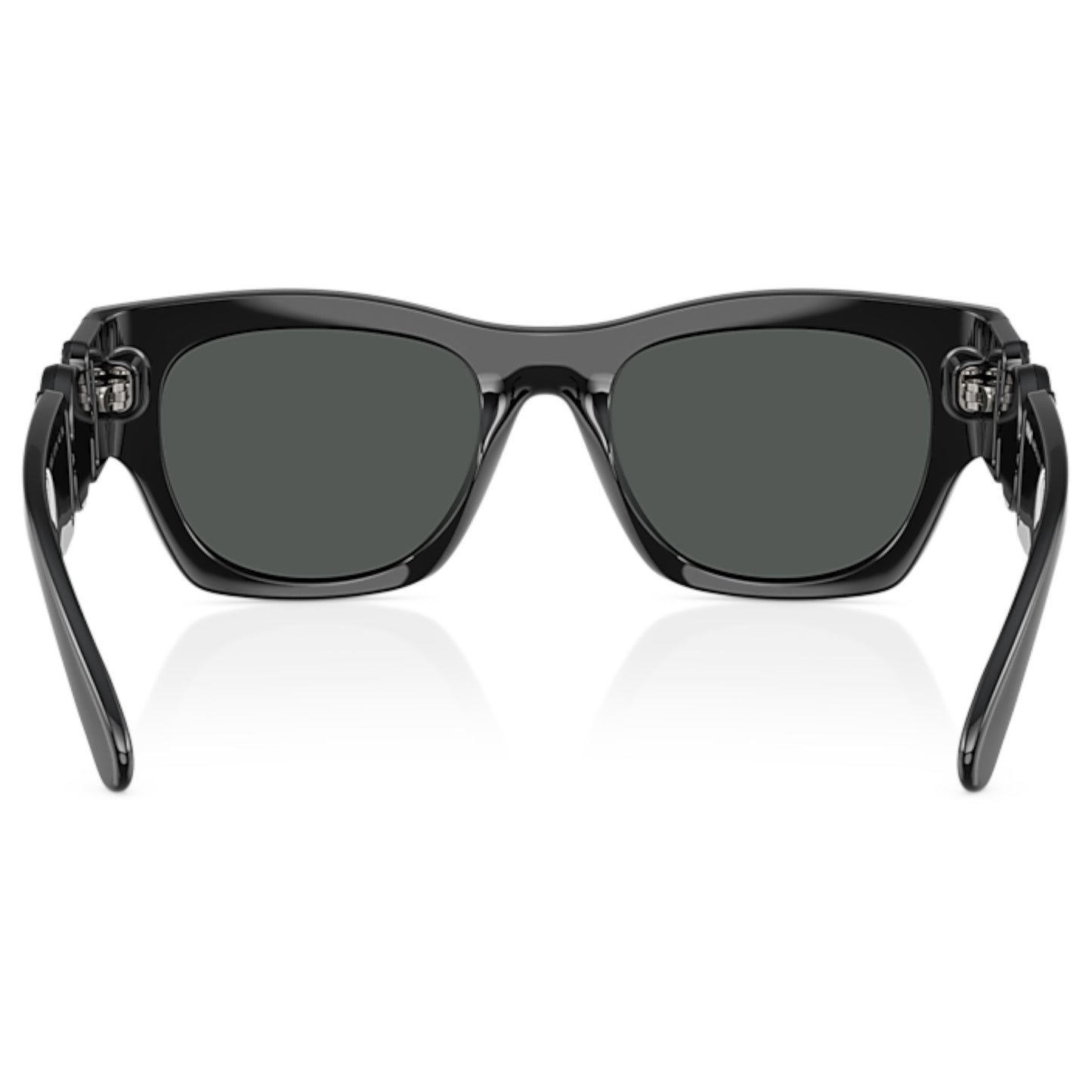 Men Versace Ve4479u 536087 Black Square Dark Grey Sunglasses
