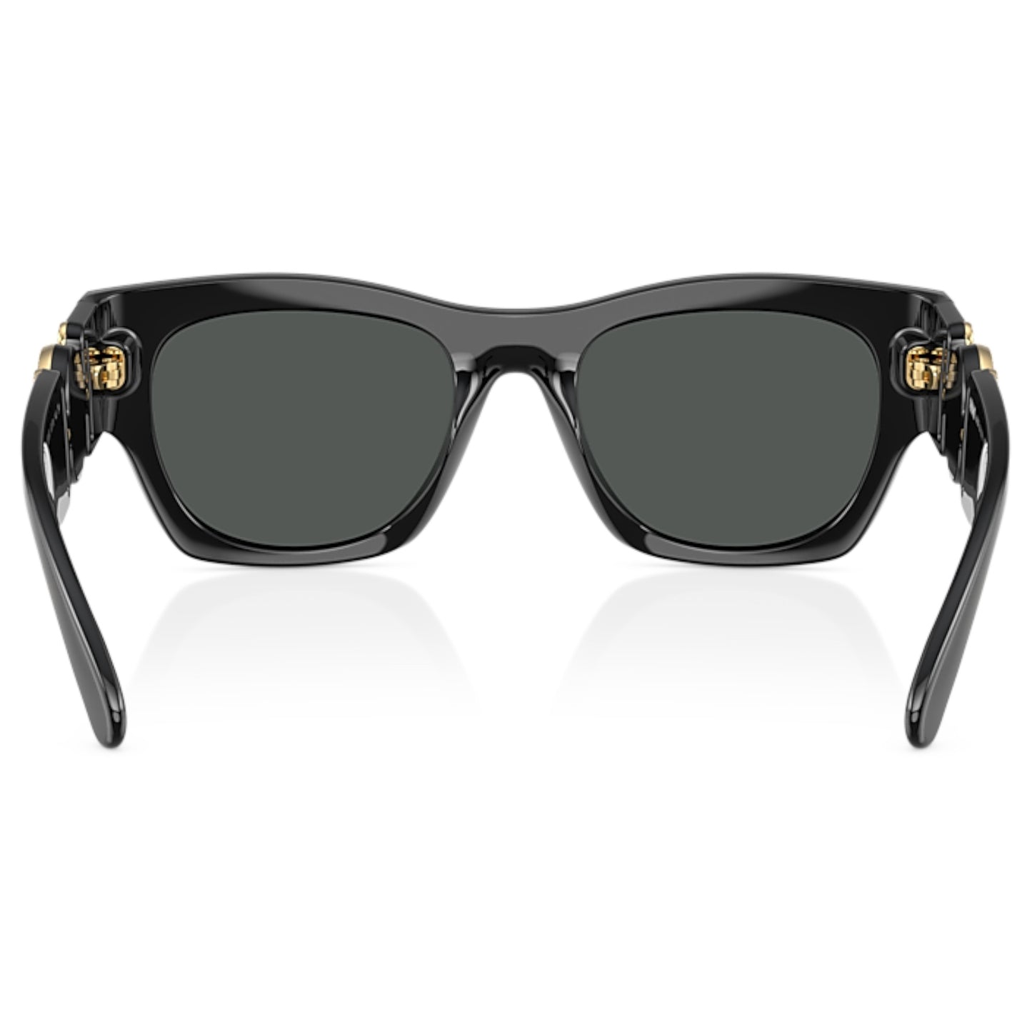 Men Versace Ve4479u Gb1/87 Black Square Dark Grey Sunglasses
