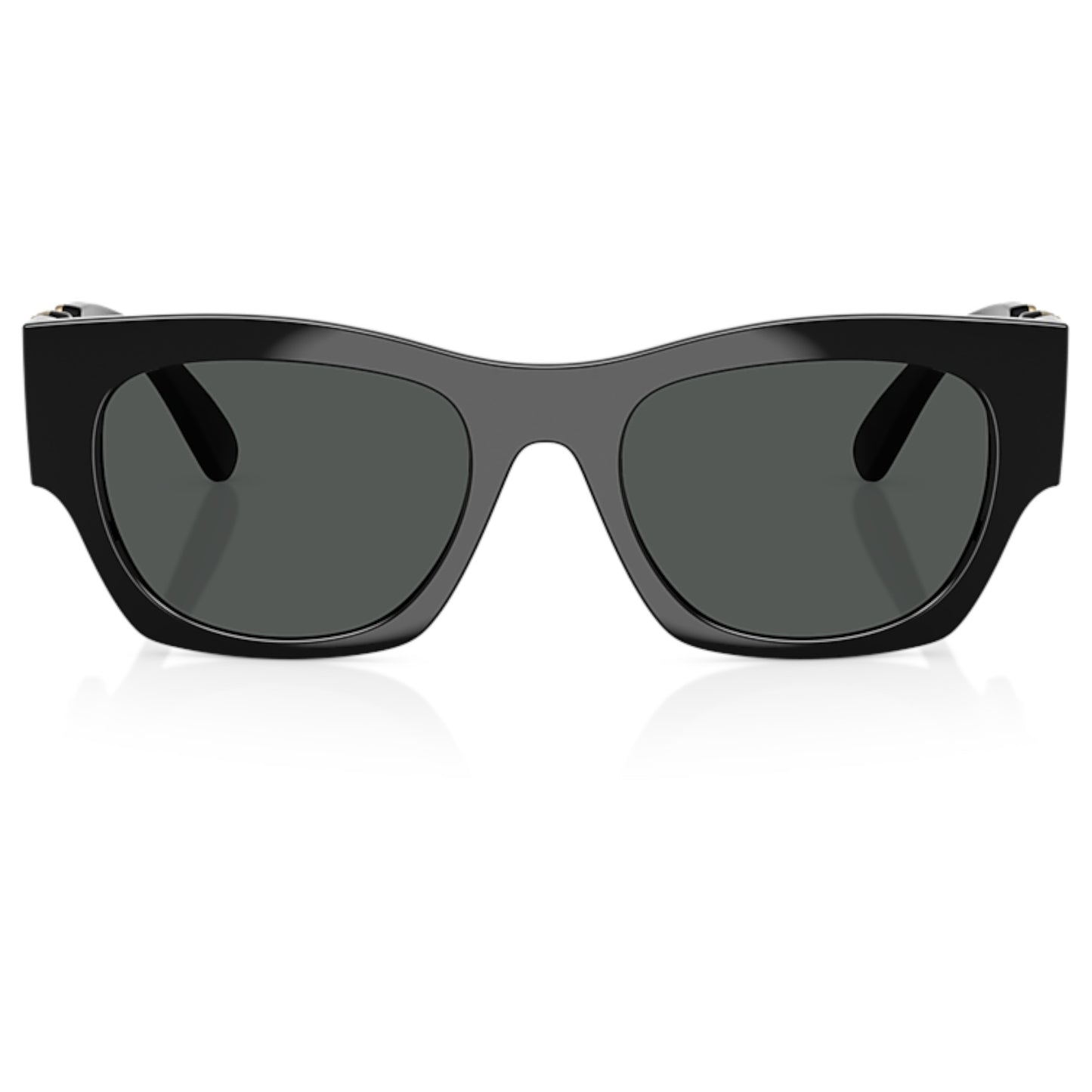 Men Versace Ve4479u Gb1/87 Black Square Dark Grey Sunglasses