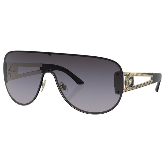 Unisex Adults Versace VE2166 Sunglasses Pale Gold/Light Grey Gradient