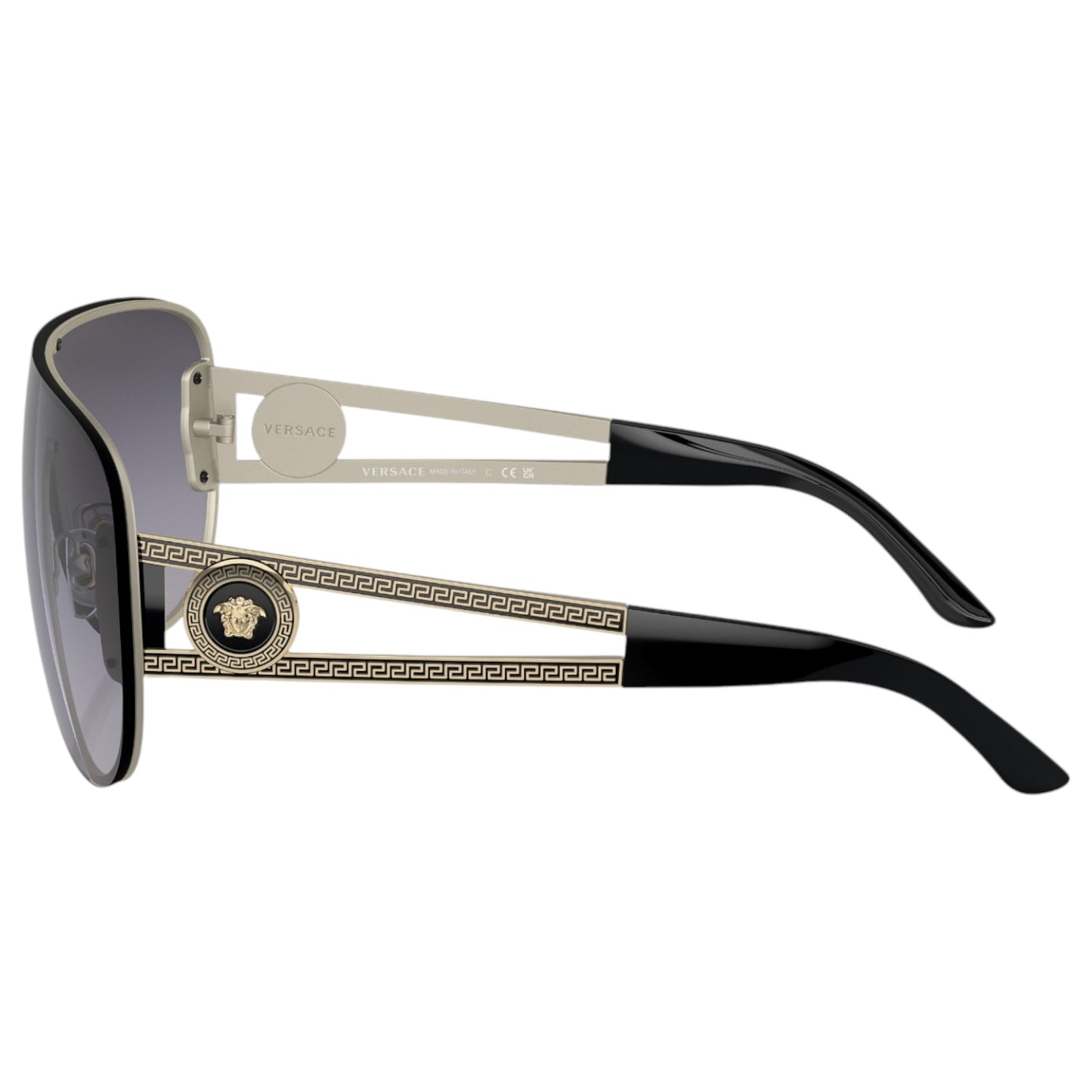 Unisex Adults Versace VE2166 Sunglasses Pale Gold/Light Grey Gradient