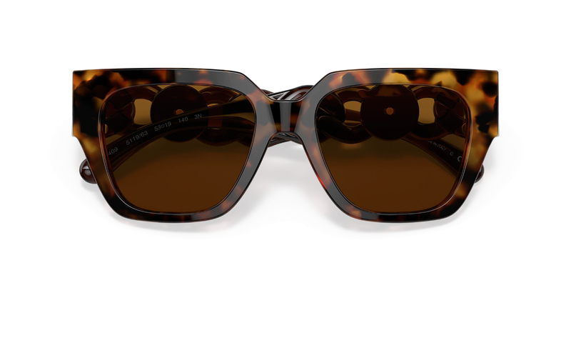 Womens Versace Sunglasses Ve 4409 Havana/Dark Bronze  Luxury Sunnies