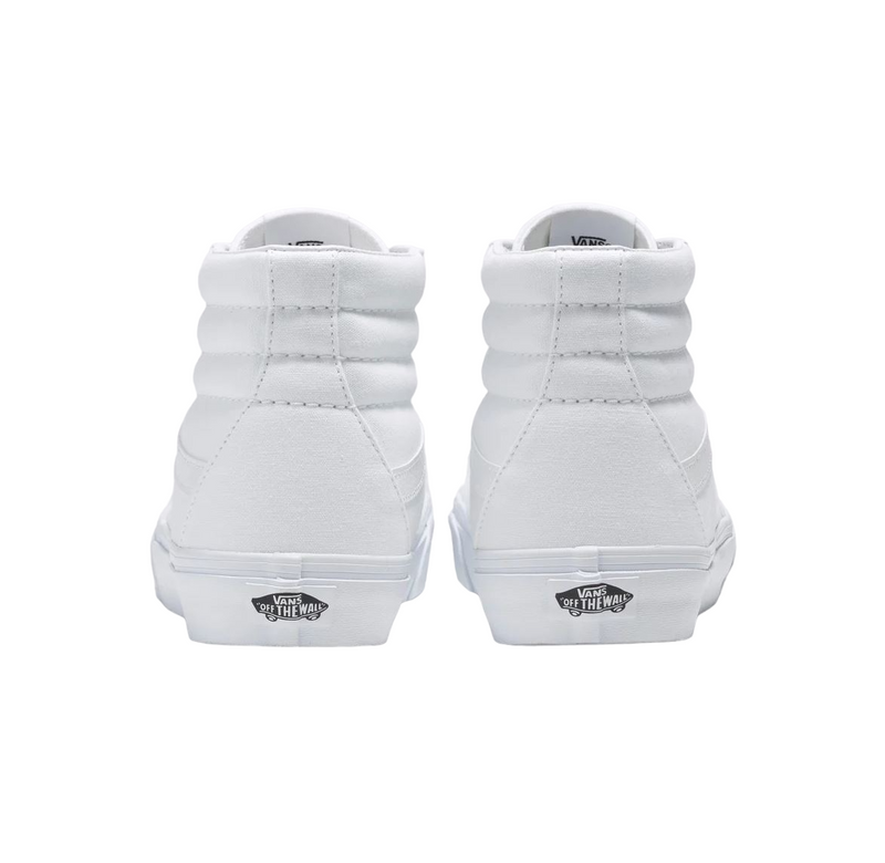 Unisex Vans Sk8-Hi True White Lace Up High Top Shoes